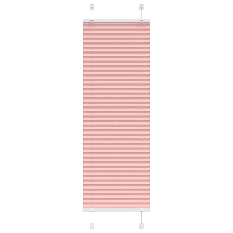 Vidaxl plissé rolgordijn 45x150 cm stofbreedte 44,4 cm polyester roze