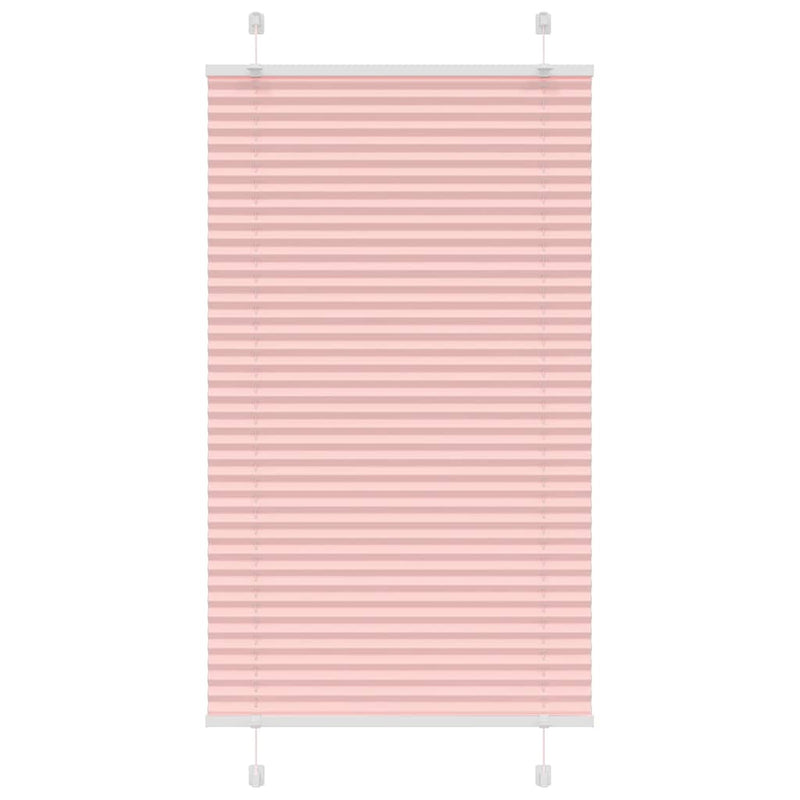 Vidaxl plissé rolgordijn 75x150 cm stofbreedte 74,4 cm polyester roze