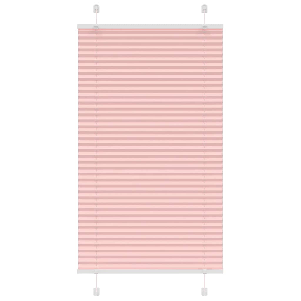 Tenda a rullo plissettata Vidaxx 75x150 cm larghezza tessuto 74,4 cm poliestere rosa
