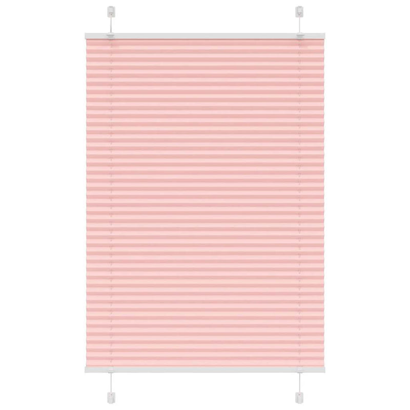 Vidaxl plissé rolgordijn 85x150 cm stofbreedte 84,4 cm polyester roze