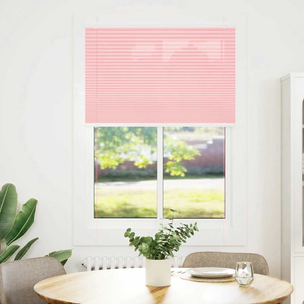 Tenda a rullo plissettata Vidaxx 85x150 cm larghezza tessuto 84,4 cm poliestere rosa