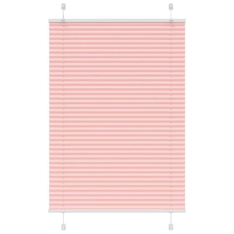 Vidaxl plissé rolgordijn 90x150 cm stofbreedte 89,4 cm polyester roze