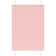 Vidaxx estor enrollable plisado 95x150 cm ancho de tela 94,4 cm poliéster rosa