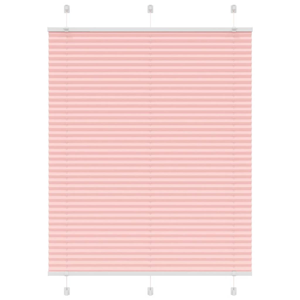 Tenda a rullo plissettata Vidaxx 105x150 cm larghezza tessuto 104,4 cm poliestere rosa