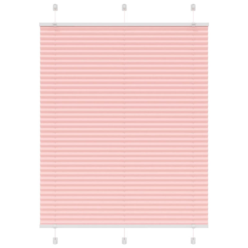 Vidaxl plissé rolgordijn 110x150cm stofbreedte 109,4cm polyester roze