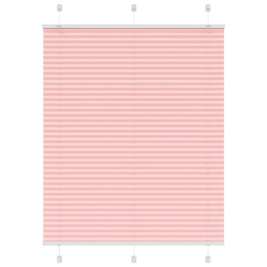 Tenda a rullo plissettata Vidaxx 110x150 cm larghezza tessuto 109,4 cm poliestere rosa
