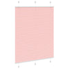 Vidaxl plissé rolgordijn 110x150cm stofbreedte 109,4cm polyester roze