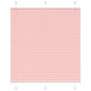 Vidaxl plissé rolgordijn 115x150cm stofbreedte 114,4cm polyester roze