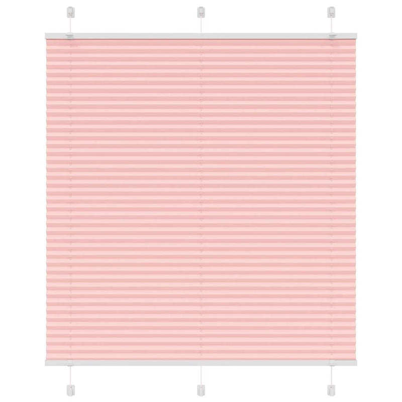 Vidaxl plissé rolgordijn 120x150cm stofbreedte 119,4cm polyester roze