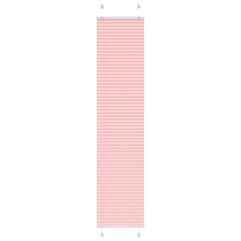 Vidaxl plissé rolgordijn 45x200 cm stofbreedte 44,4 cm polyester roze