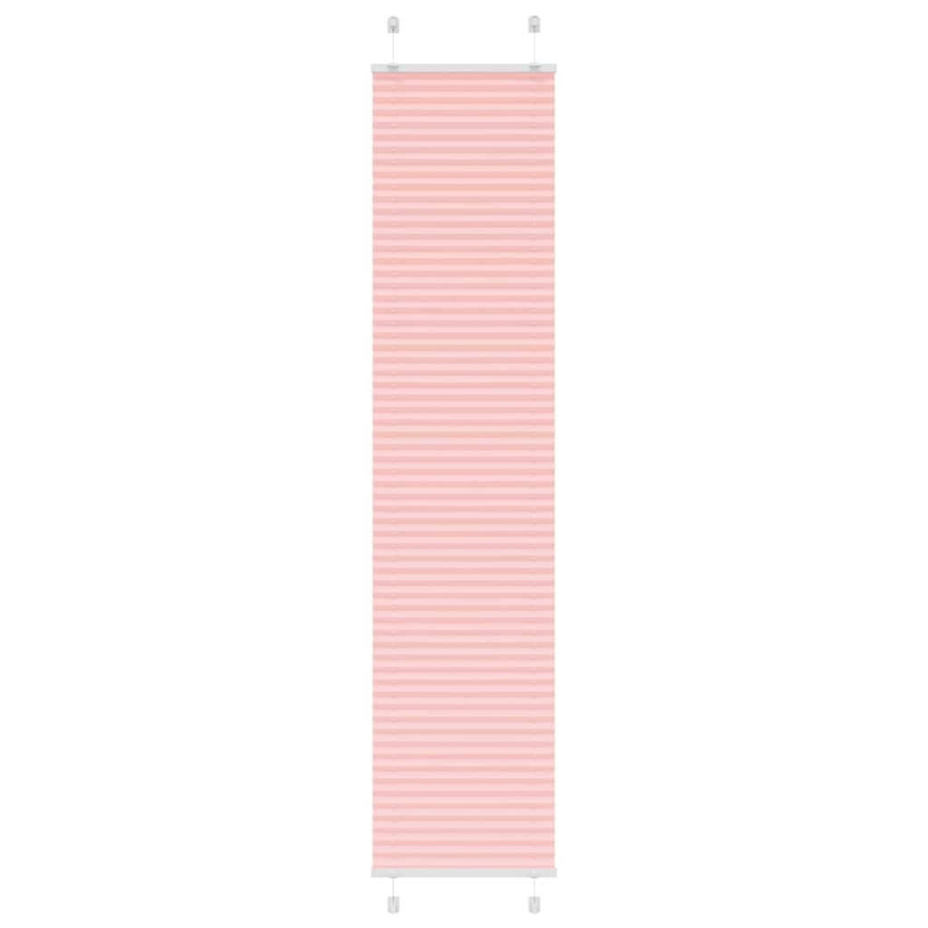 Tenda a rullo plissettata Vidaxx 45x200 cm larghezza tessuto 44,4 cm poliestere rosa