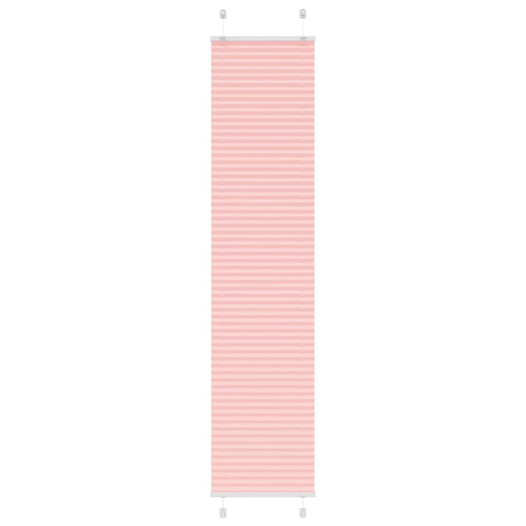 Tenda a rullo plissettata Vidaxx 50x200 cm larghezza tessuto 49,4 cm poliestere rosa