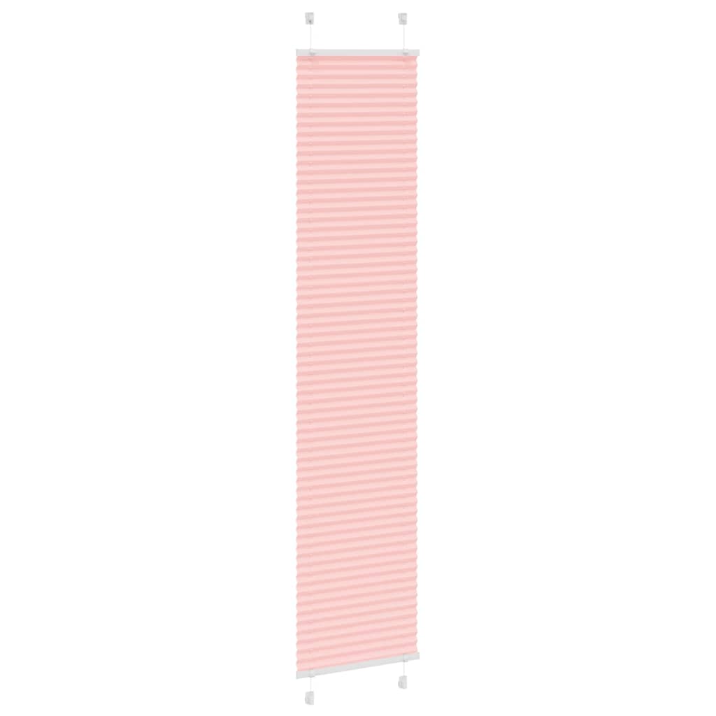 Tenda a rullo plissettata Vidaxx 50x200 cm larghezza tessuto 49,4 cm poliestere rosa