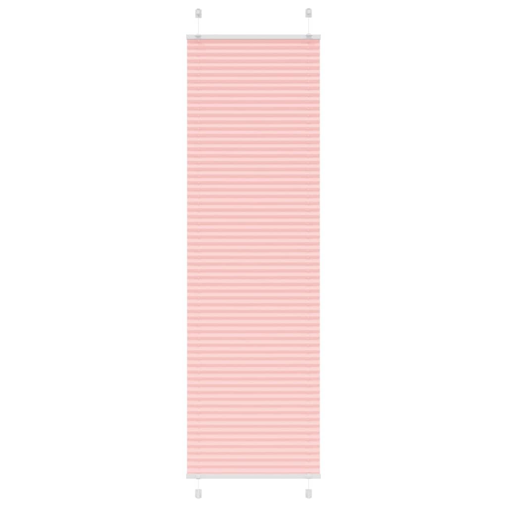 Tenda a rullo plissettata Vidaxx 55x200 cm larghezza tessuto 54,4 cm poliestere rosa