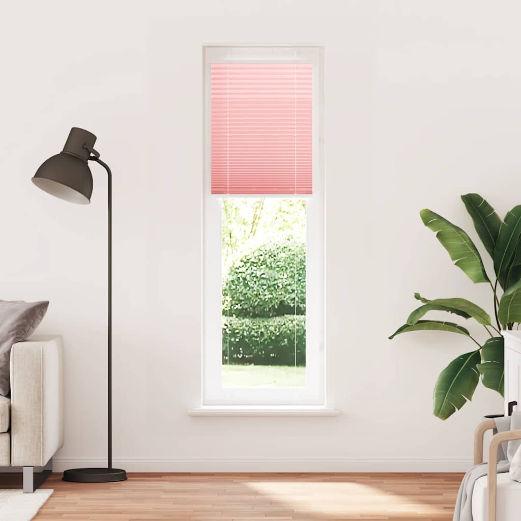 Tenda a rullo plissettata Vidaxx 55x200 cm larghezza tessuto 54,4 cm poliestere rosa