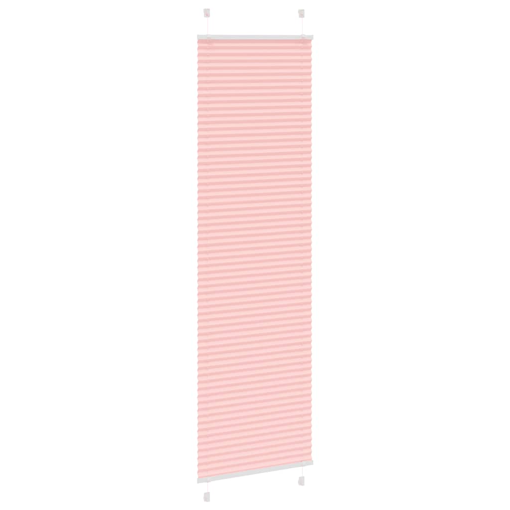 Tenda a rullo plissettata Vidaxx 55x200 cm larghezza tessuto 54,4 cm poliestere rosa