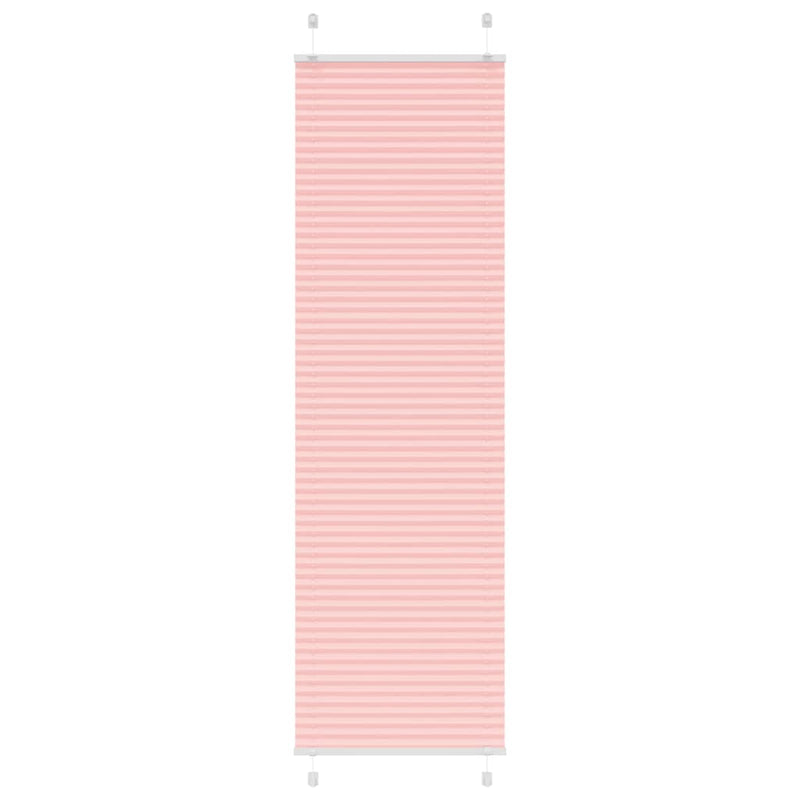 Vidaxl plissé rolgordijn 60x200 cm stofbreedte 59,4 cm polyester roze