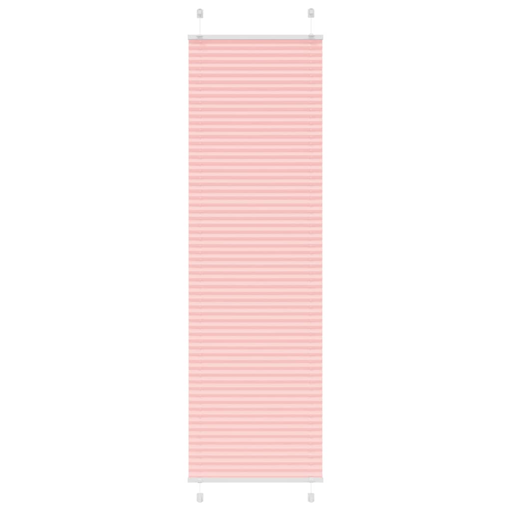 Tenda a rullo plissettata Vidaxx 60x200 cm larghezza tessuto 59,4 cm poliestere rosa