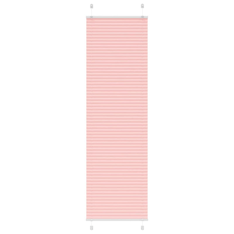 Vidaxl plissé rolgordijn 65x200 cm stofbreedte 64,4 cm polyester roze