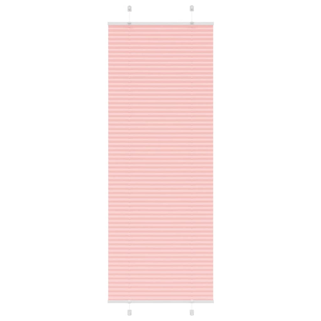 Tenda a rullo plissettata Vidaxx 70x200 cm larghezza tessuto 69,4 cm poliestere rosa