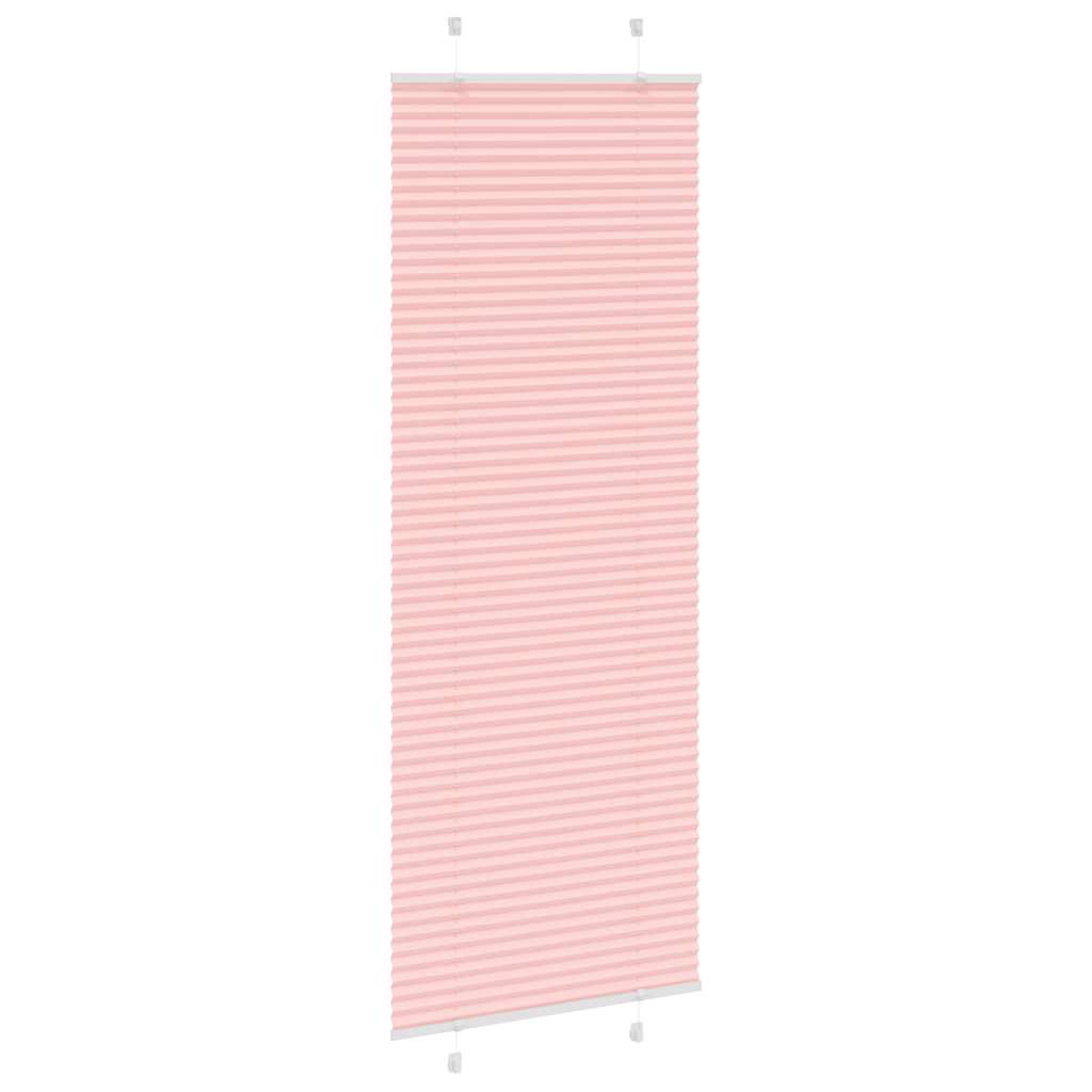 Tenda a rullo plissettata Vidaxx 70x200 cm larghezza tessuto 69,4 cm poliestere rosa