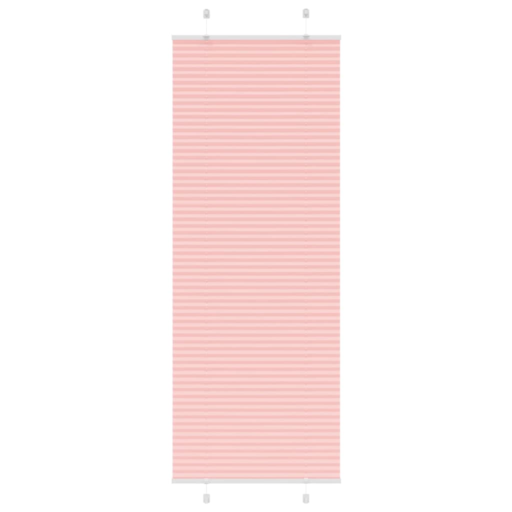 Vidaxl plissé rolgordijn 75x200 cm stofbreedte 74,4 cm polyester roze