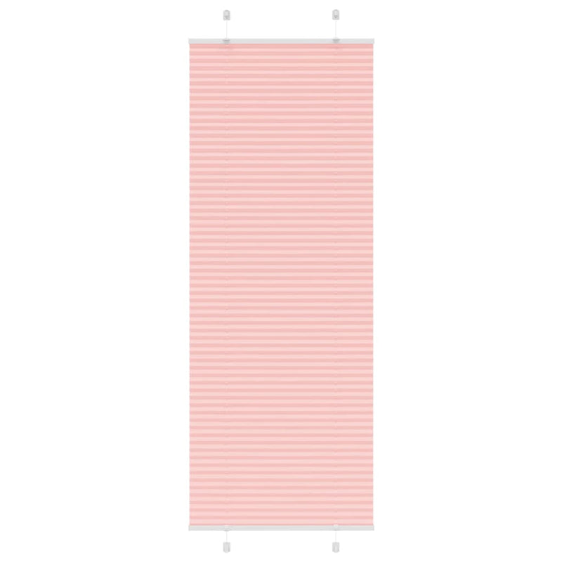 Vidaxl plissé rolgordijn 80x200 cm stofbreedte 79,4 cm polyester roze