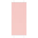 Vidaxx estor enrollable plisado 85x200 cm ancho de tela 84,4 cm poliéster rosa