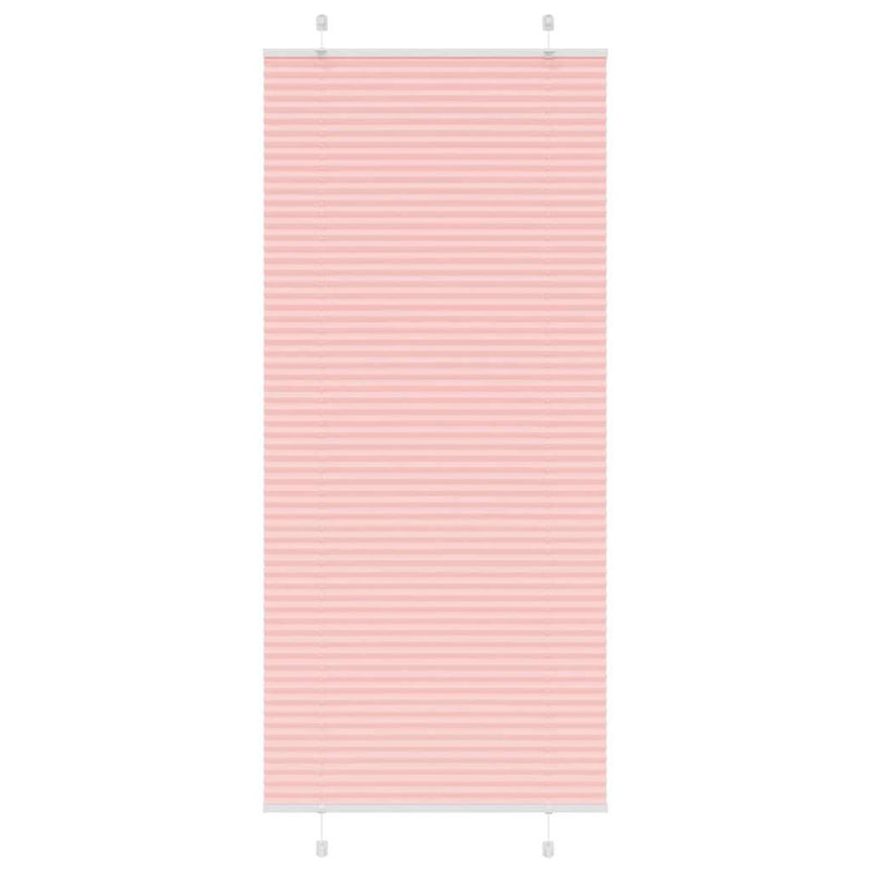 Vidaxl plissé rolgordijn 100x200 cm stofbreedte 99,4cm polyester roze