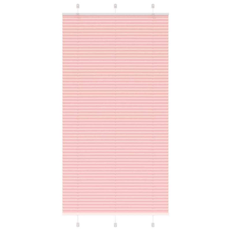 Vidaxl plissé rolgordijn 105x200cm stofbreedte 104,4cm polyester roze