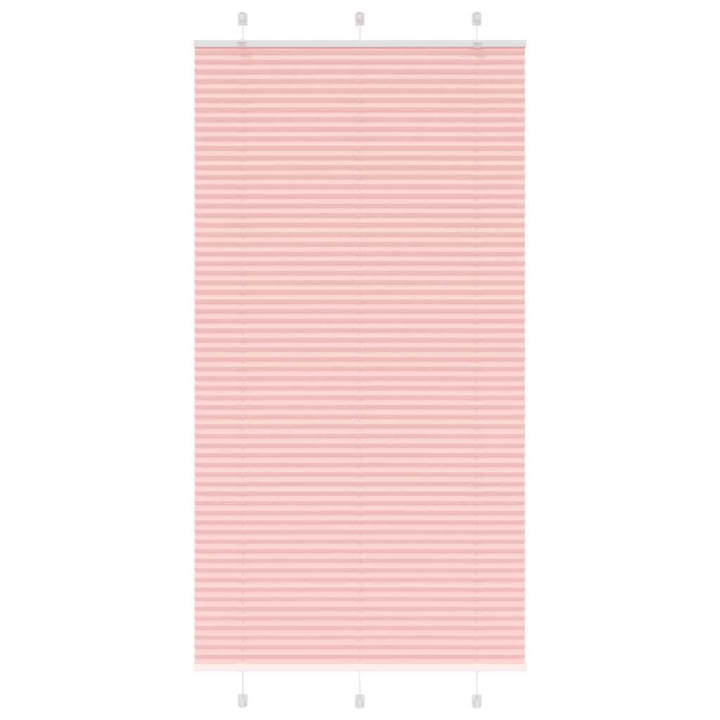 Tenda a rullo plissettata Vidaxx 105x200 cm larghezza tessuto 104,4 cm poliestere rosa