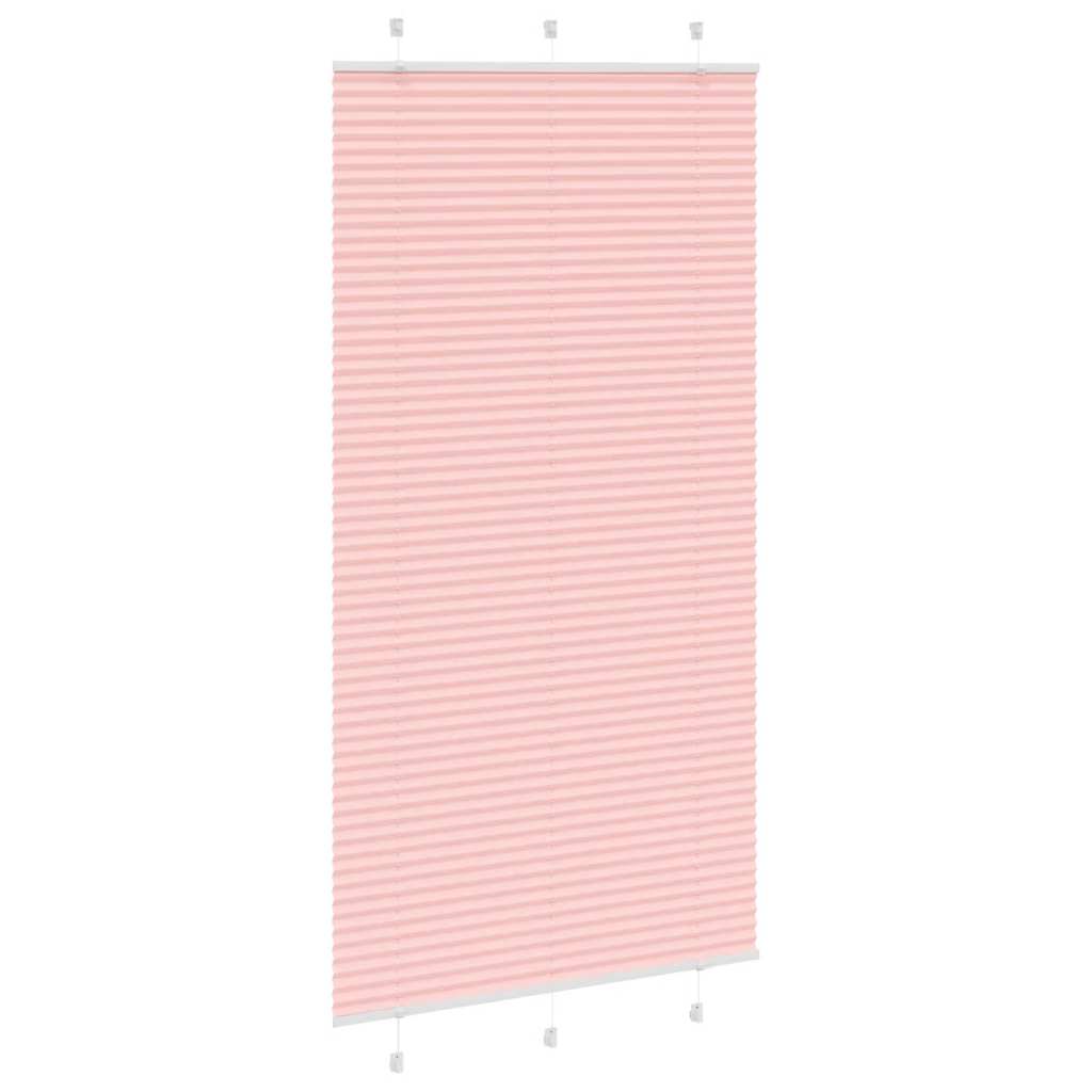Tenda a rullo plissettata Vidaxx 105x200 cm larghezza tessuto 104,4 cm poliestere rosa
