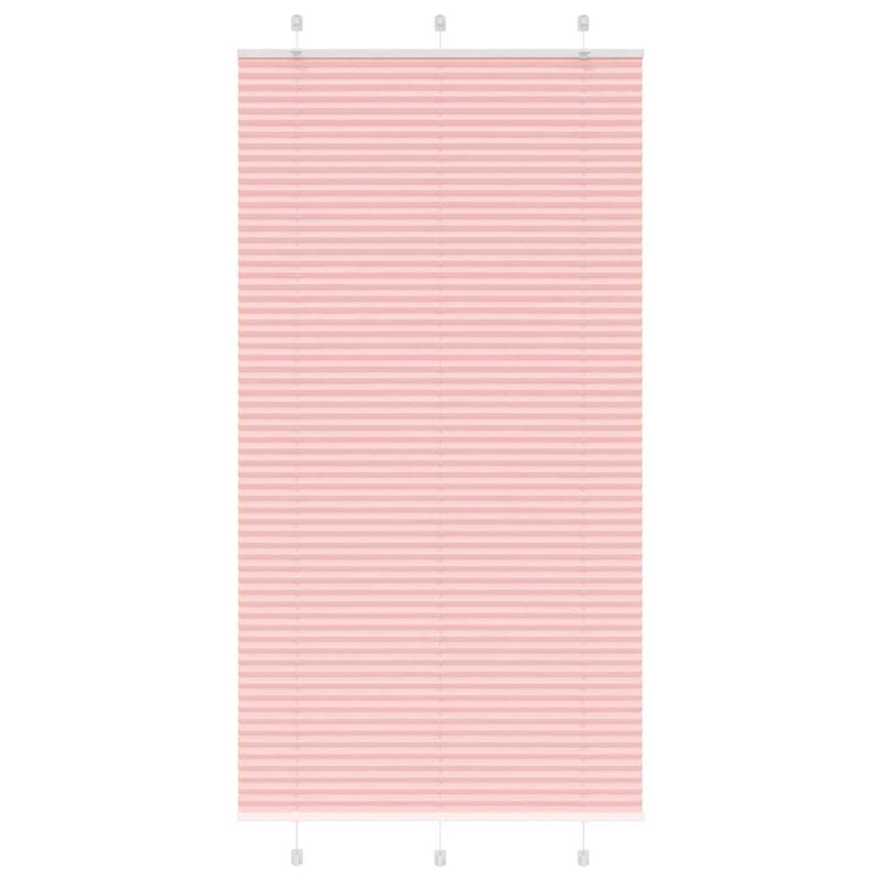 Vidaxl plissé rolgordijn 110x200cm stofbreedte 109,4cm polyester roze