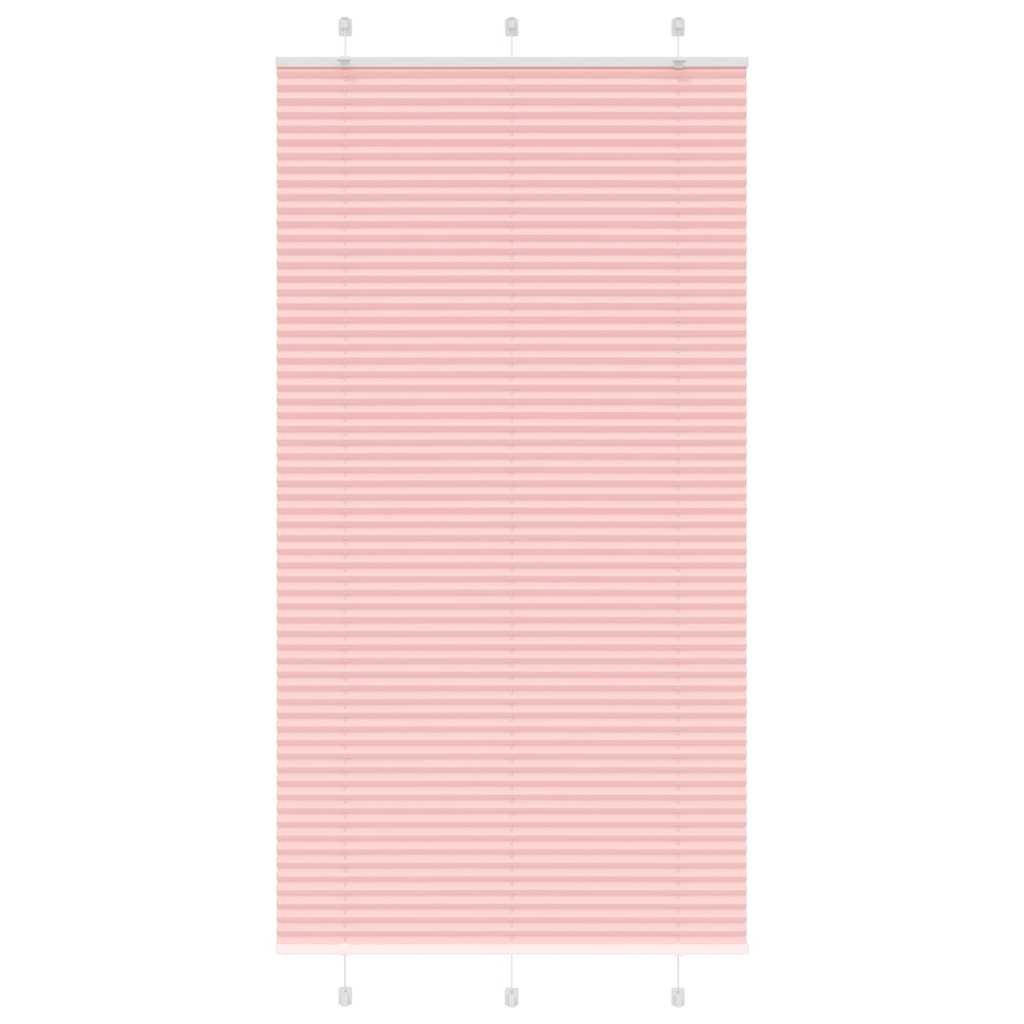 Tenda a rullo plissettata Vidaxx 110x200 cm larghezza tessuto 109,4 cm poliestere rosa