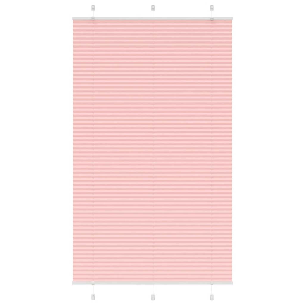 Tenda a rullo plissettata Vidaxx 115x200 cm larghezza tessuto 114,4 cm poliestere rosa