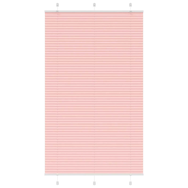 Vidaxl plissé rolgordijn 120x200cm stofbreedte 119,4cm polyester roze