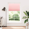 Vidaxx estor enrollable plisado 120x200cm ancho de tela 119,4cm poliéster rosa