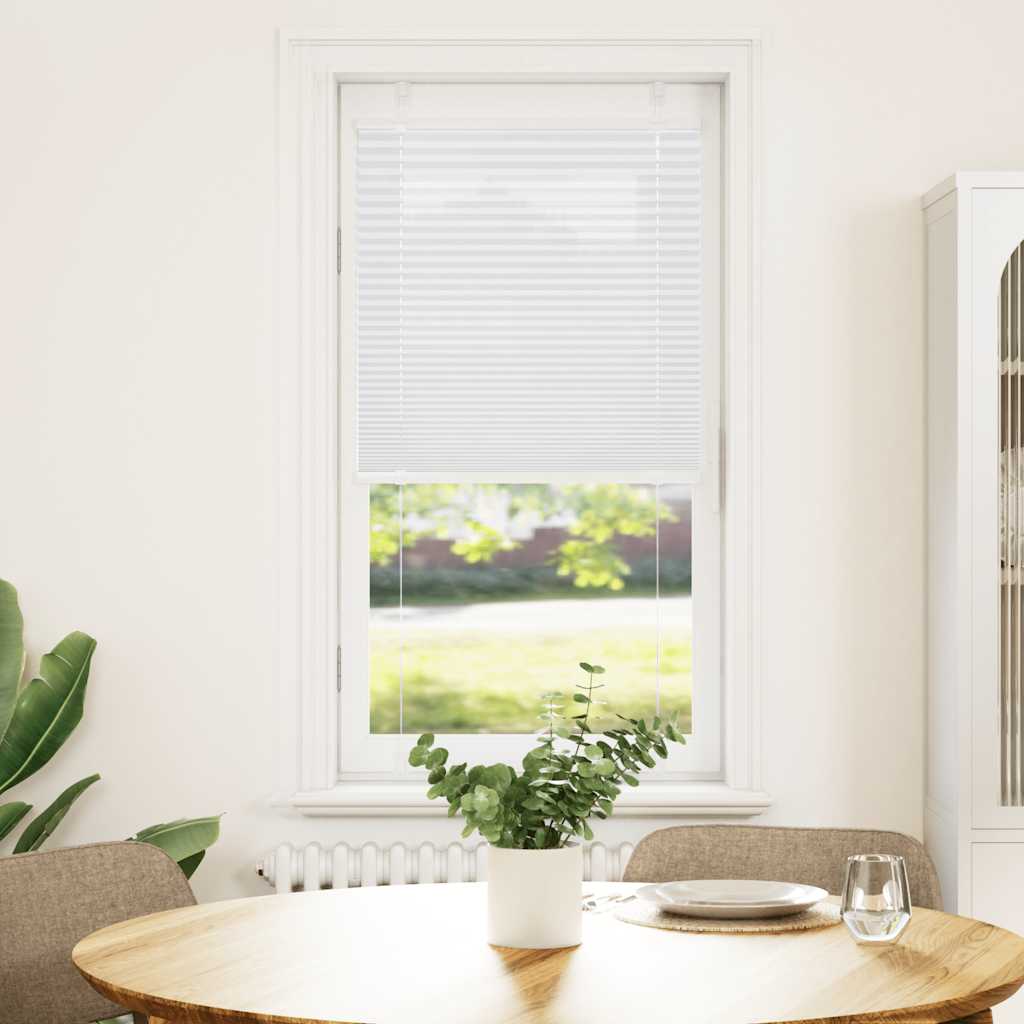 Vidaxl plissé rolgordijn 55x100 cm stofbreedte 54,4 cm polyester wit