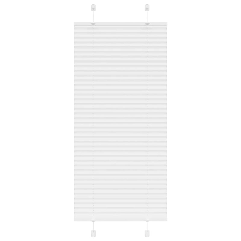Vidaxx estor enrollable plisado 65x100 cm tela ancho 64,4 cm poliéster blanco