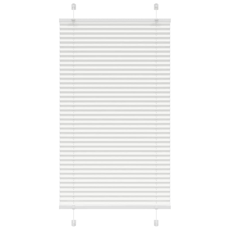 Vidaxl plissé rolgordijn 70x100 cm stofbreedte 69,4 cm polyester wit