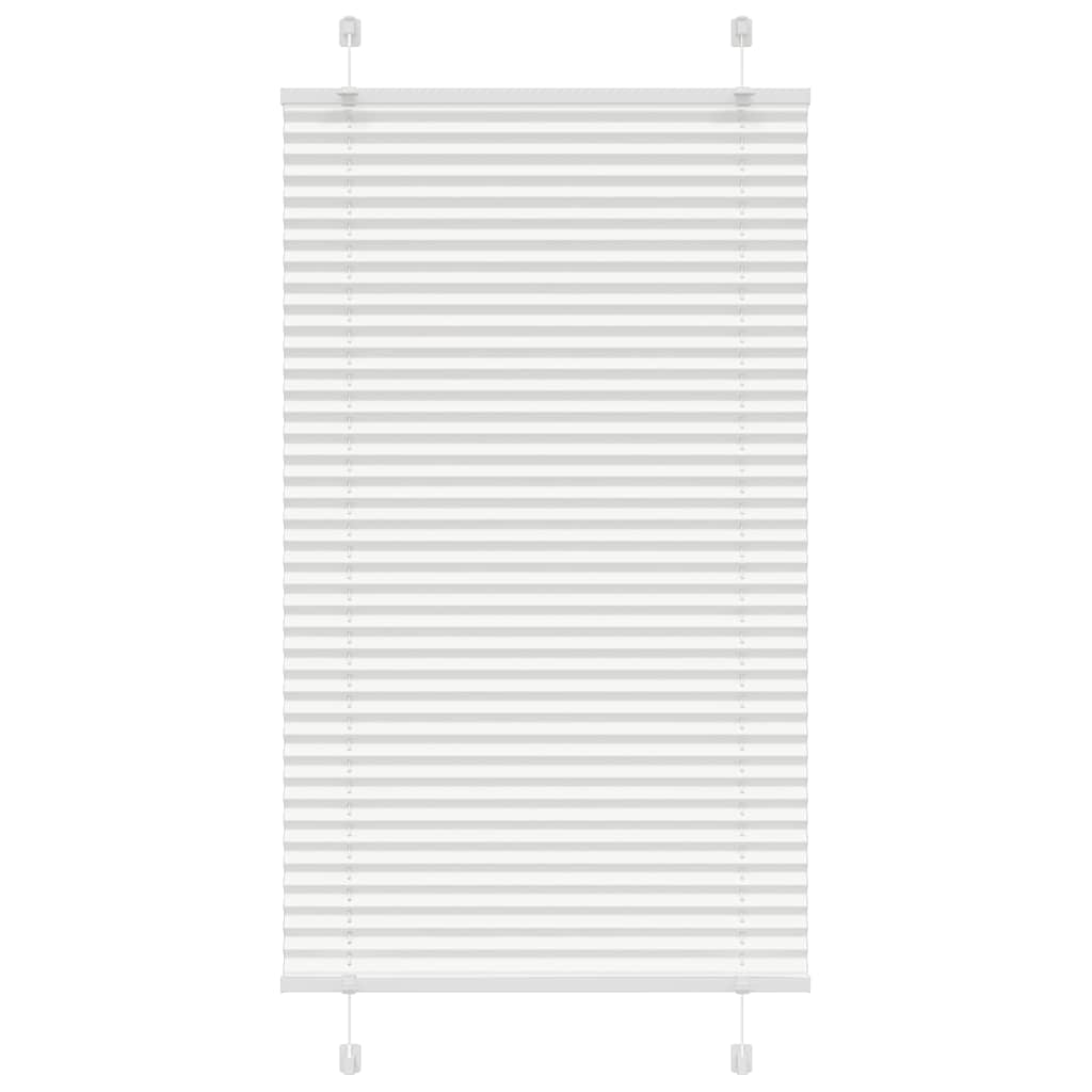 Tenda a rullo plissettata Vidaxx 75x100 cm larghezza tessuto 74,4 cm poliestere bianco