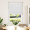 Tenda a rullo plissettata Vidaxx 75x100 cm larghezza tessuto 74,4 cm poliestere bianco