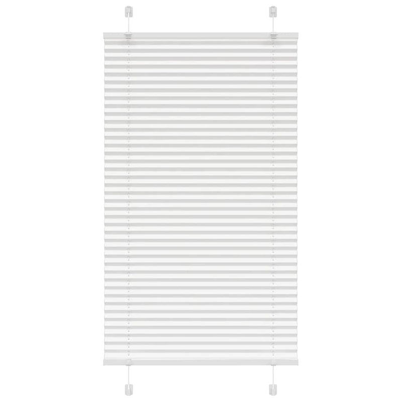 Vidaxx estor enrollable plisado 80x100 cm tela ancho 79,4 cm poliéster blanco