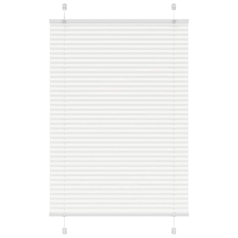 Vidaxx estor enrollable plisado 85x100 cm ancho de tela 84,4 cm poliéster blanco