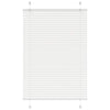 Vidaxl plissé rolgordijn 85x100 cm stofbreedte 84,4 cm polyester wit