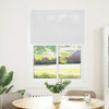 Vidaxx estor enrollable plisado 85x100 cm ancho de tela 84,4 cm poliéster blanco