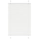 Vidaxl plissé rolgordijn 90x100 cm stofbreedte 89,4 cm polyester wit