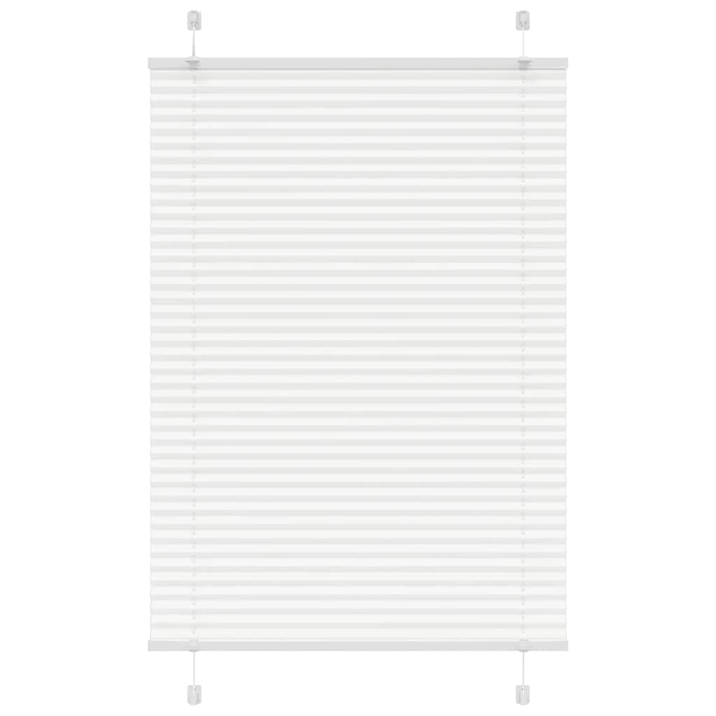 Tenda a rullo plissettata Vidaxx 100x100 cm larghezza tessuto 99,4 cm poliestere bianco