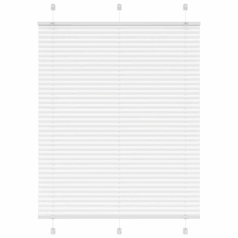 Vidaxx estor enrollable plisado 105x100cm tela ancho 104,4cm poliéster blanco