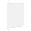 Vidaxx estor enrollable plisado 105x100cm tela ancho 104,4cm poliéster blanco